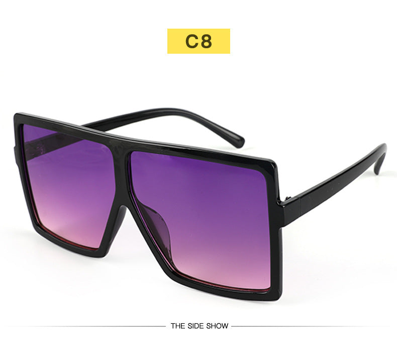 Wholesale PC Large Frame Square Sunglasses